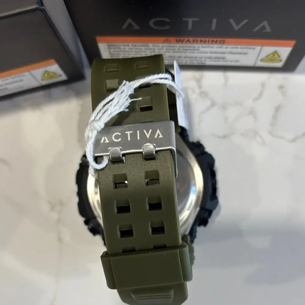 Activa Black Rugged Smartwatch with Digital Display